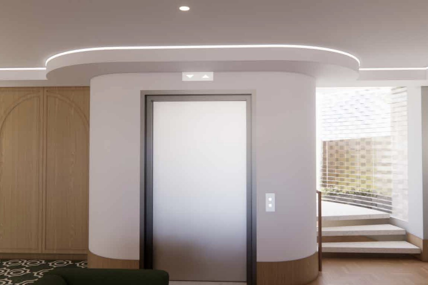 Ascot Residence lift lobby detail